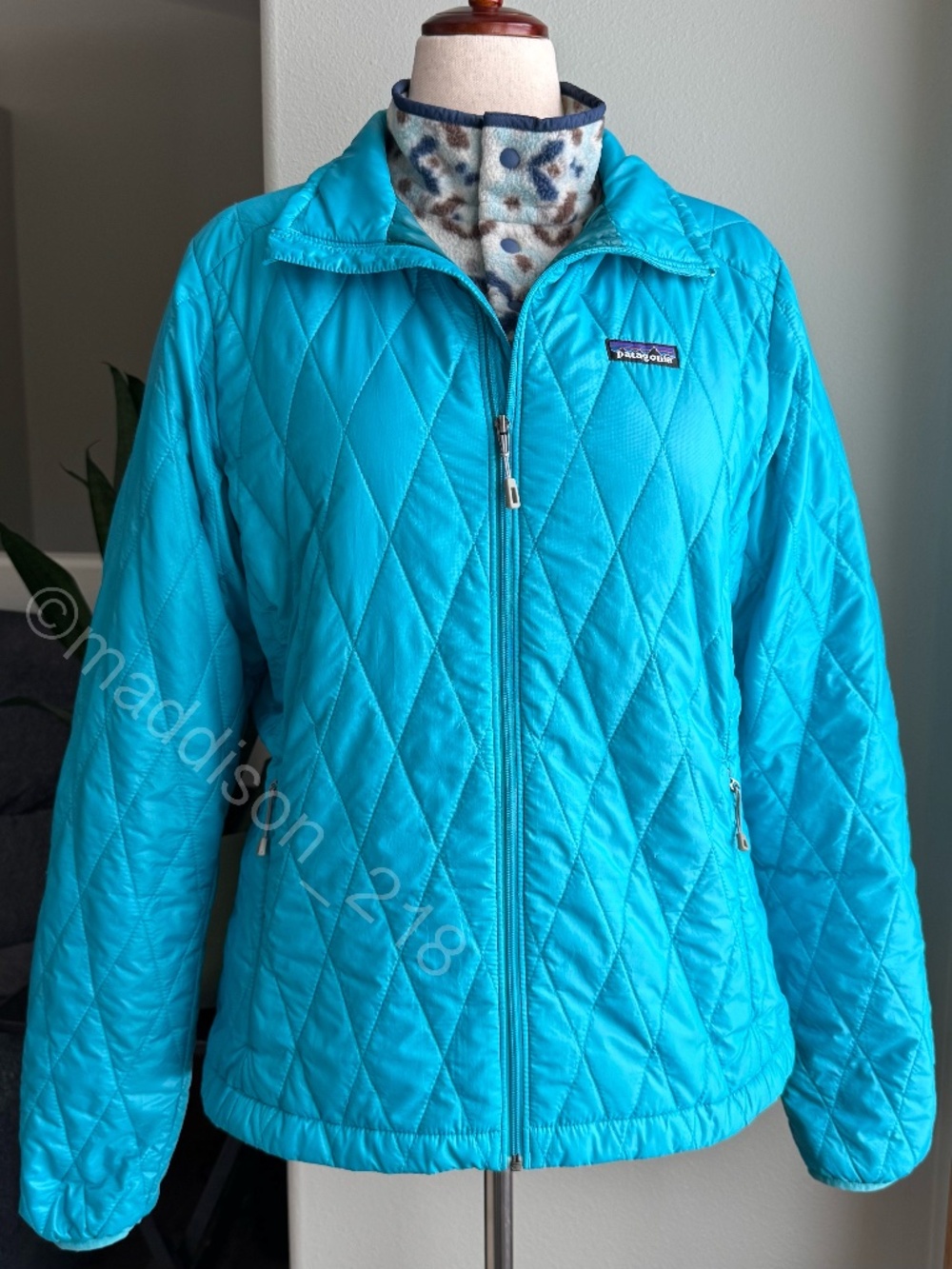 Patagonia Nano Puff Jacket Curaçao Blue Small Windproof Water Resistant S
